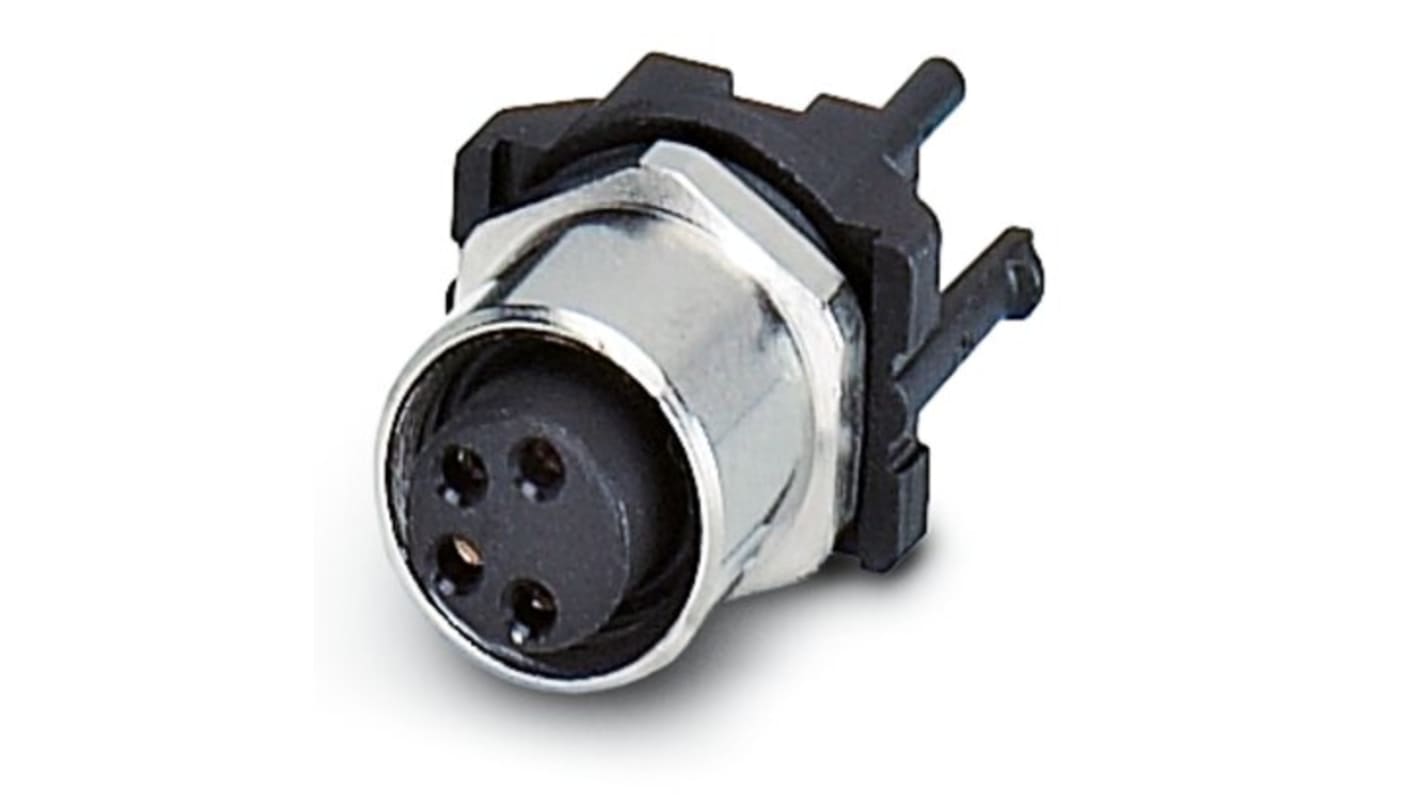 Phoenix Contact Circular Connector, Rear Mount, M8 Connector, Socket