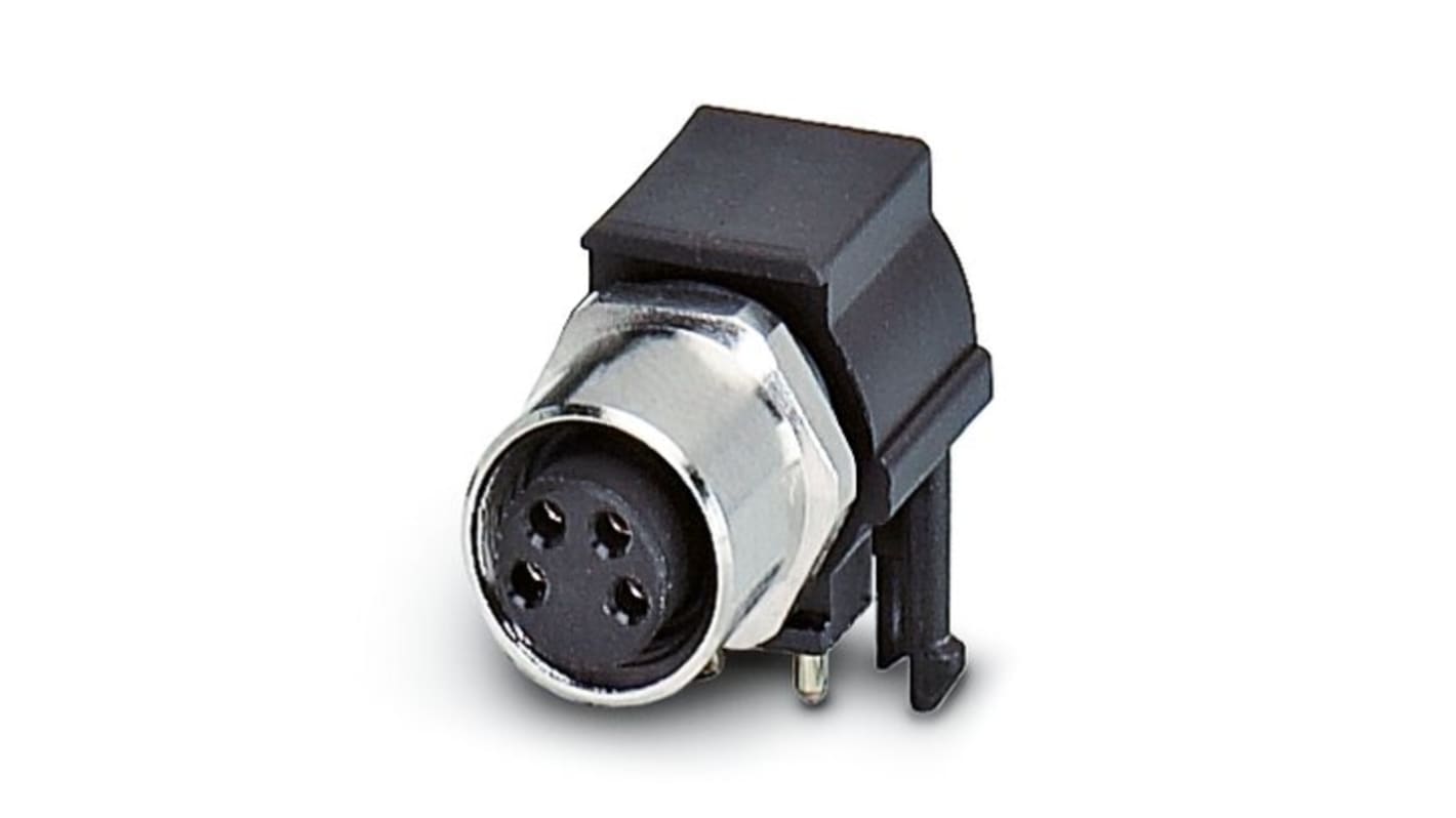 Phoenix Contact Circular Connector, Rear Mount, M8 Connector, Socket