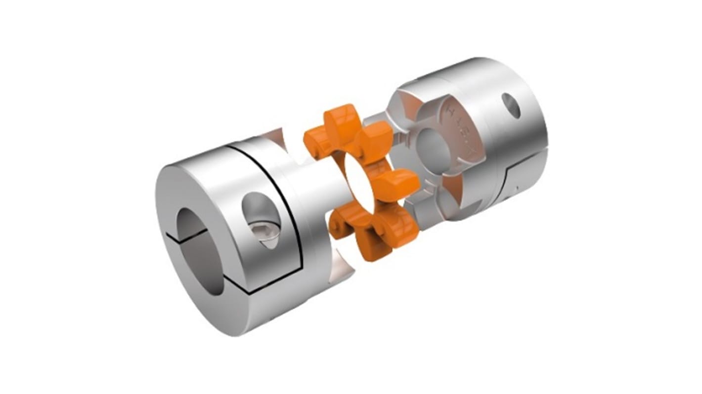 Cubo de acoplamiento con brida OPTIBELT, Ø de calibre 16mm, Ø exterior 42mm, long. 66mm, par 34Nm