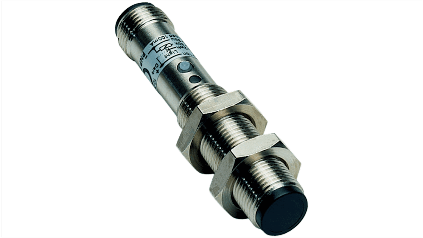 Fotocélula de cuerpo cilíndrico Sick Proximidad, alcance 115 mm, salida PNP, Conector macho M12, IP67