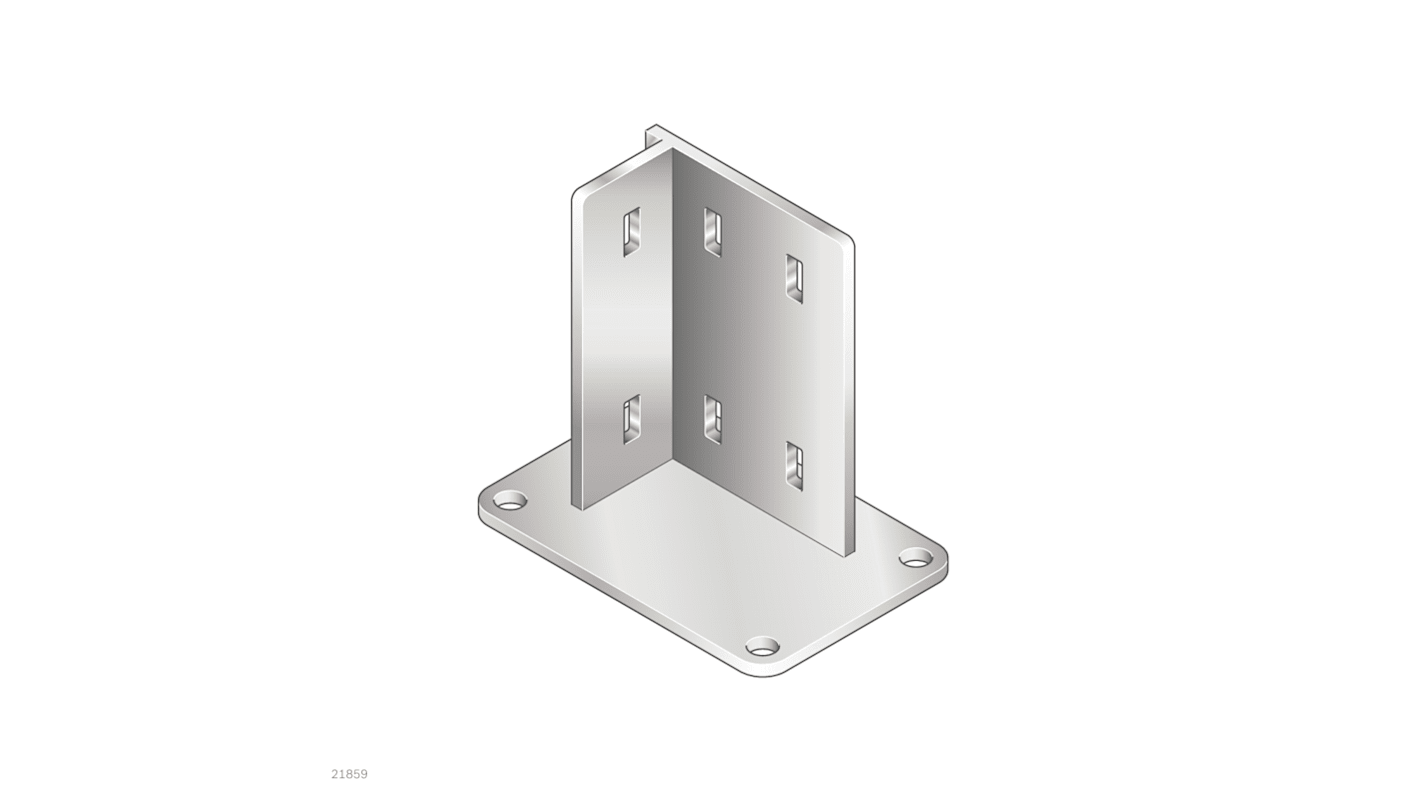 Bosch Rexroth M8 Thread Steel Base Clamp, 45mm 10mm Groove