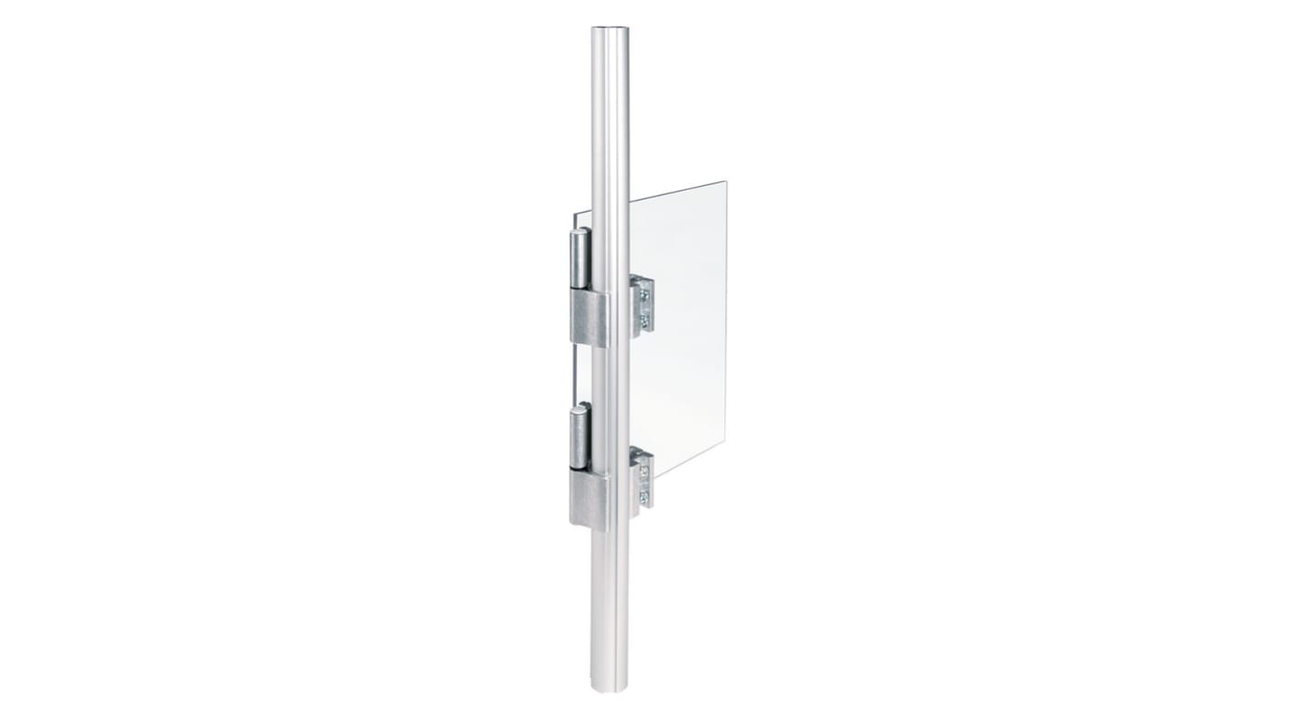 Bisagra para puerta Bosch Rexroth 3842548126 de Aluminio, para perfil de 55 mm, ranura de 8mm