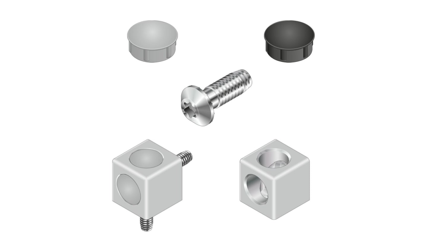 Bosch Rexroth S12 Cube Connector Connecting Component, Strut Profile 40 mm, Groove Size 10mm