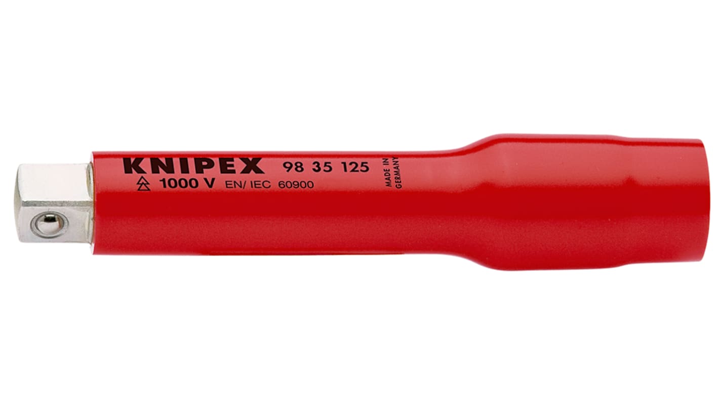 Knipex 3/8 in Square Extension Bar, 125 mm Overall