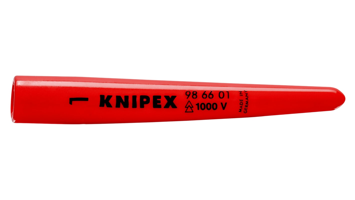 Knipex 80mm Red Cable Cover in Plastic, 10mm Inside dia.