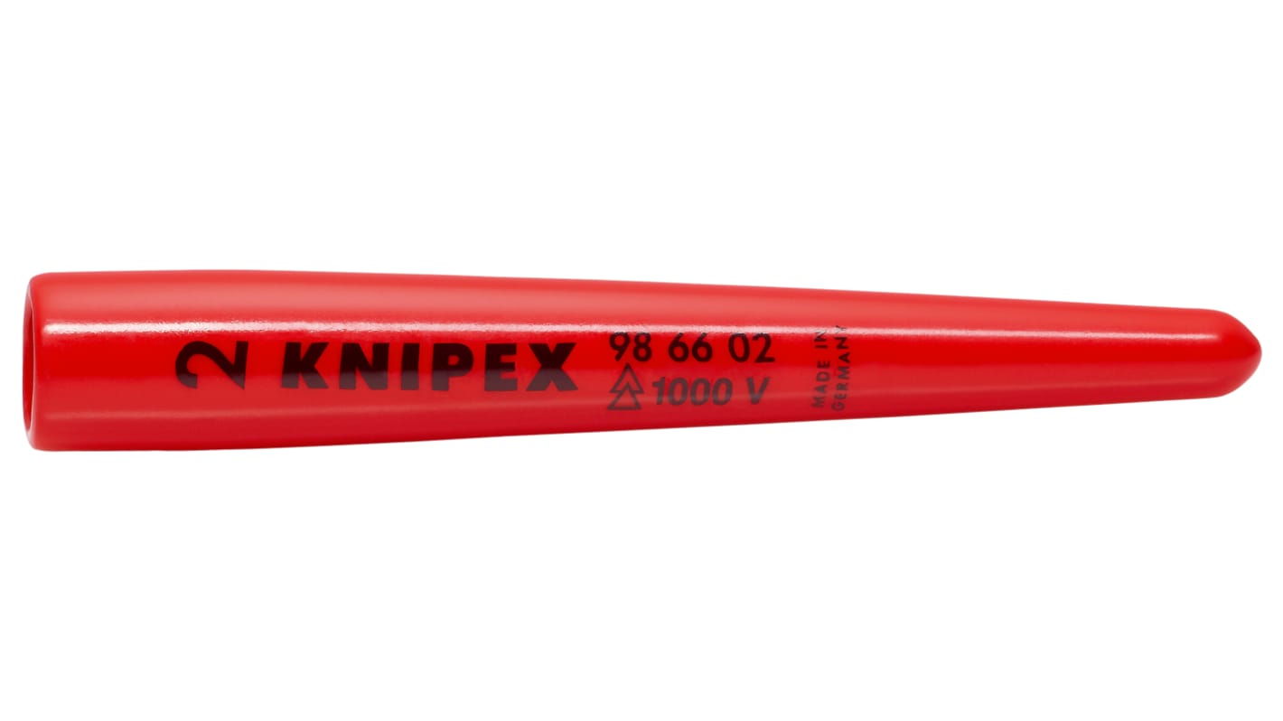 Knipex Kabelabdeckung, Kabelbrücke, Innen-Ø 10mm, 15 mm x 80mm Kunststoff, Rot