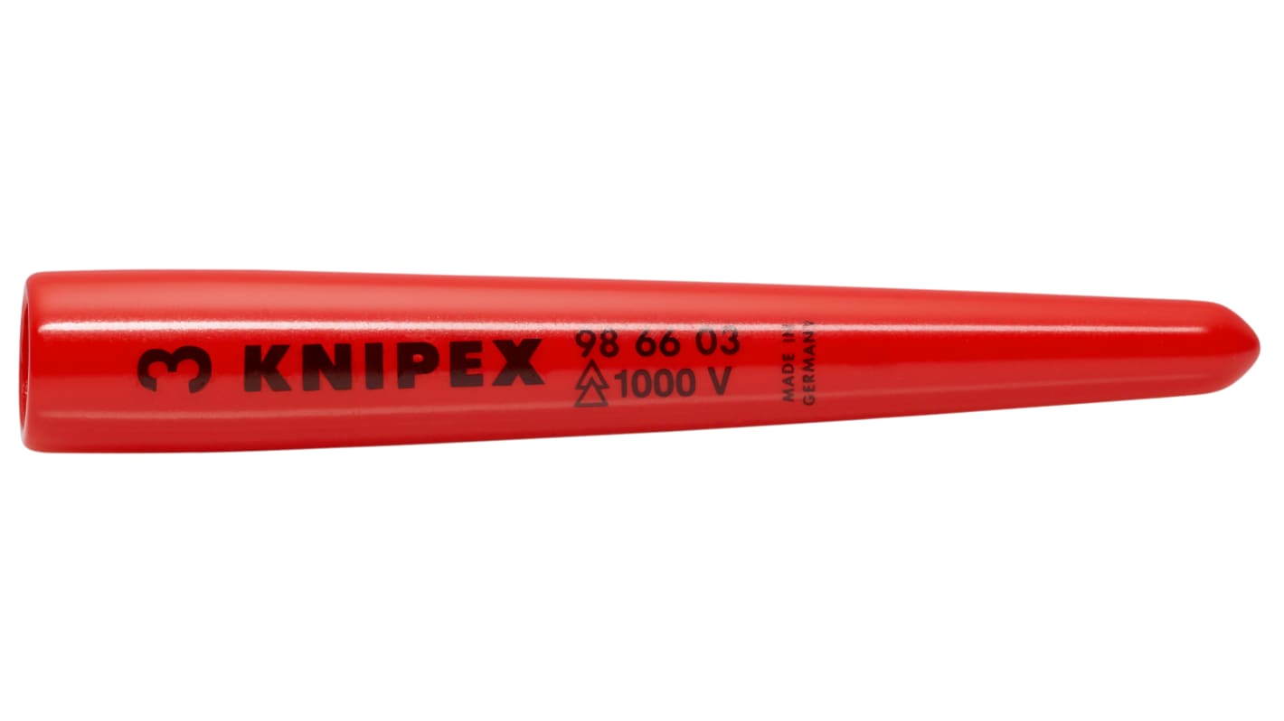 Knipex Kabelabdeckung, Kabelbrücke, Innen-Ø 10mm, 15 mm x 80mm Kunststoff, Rot