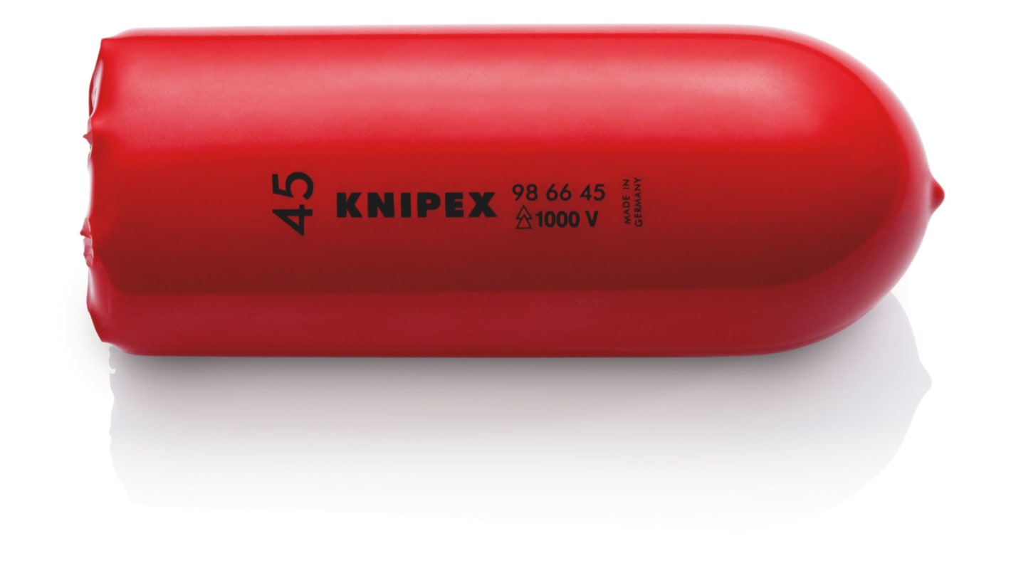 Knipex Kabelabdeckung, Kabelbrücke, Innen-Ø 45mm 45 x 45mm, 45 mm x 130mm Kunststoff, Schwarz auf Rot