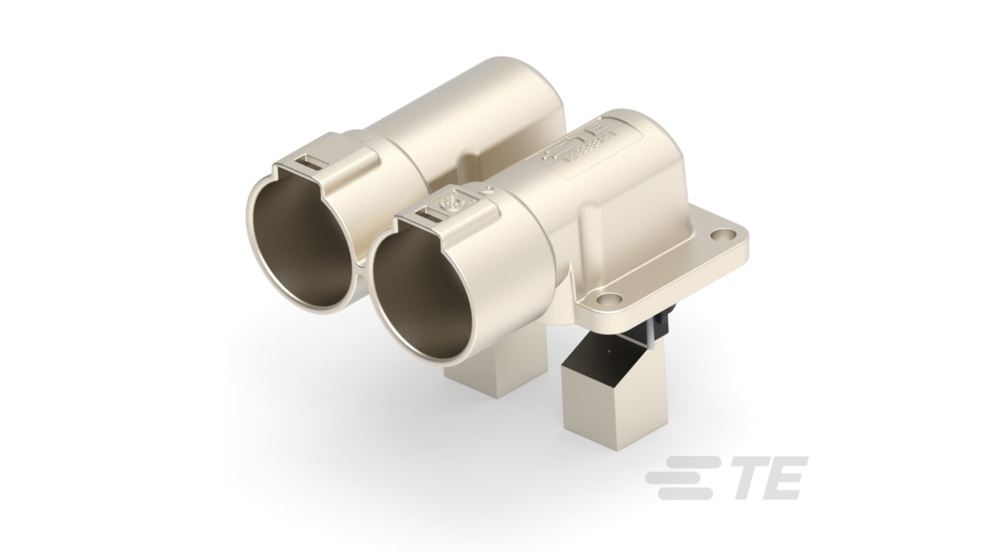 Connecteur de circuit imprimé TE Connectivity, PowerTube 1000, 2 pôles , 36mm 1 rangée, 500A, Angle droit