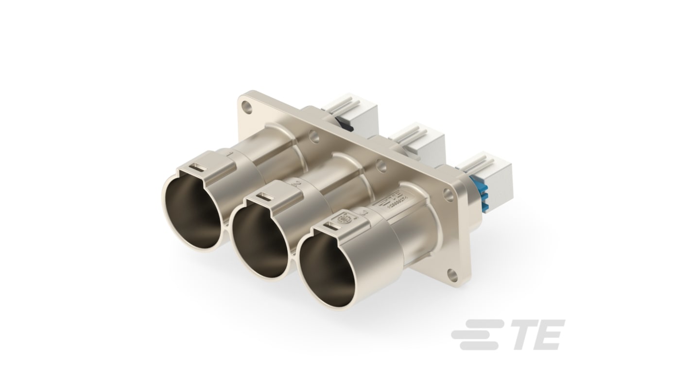 TE Connectivity PowerTube 1000 Series Straight Panel Mount PCB Connector, 3 Contact(s), 36mm Pitch, 1 Row(s)