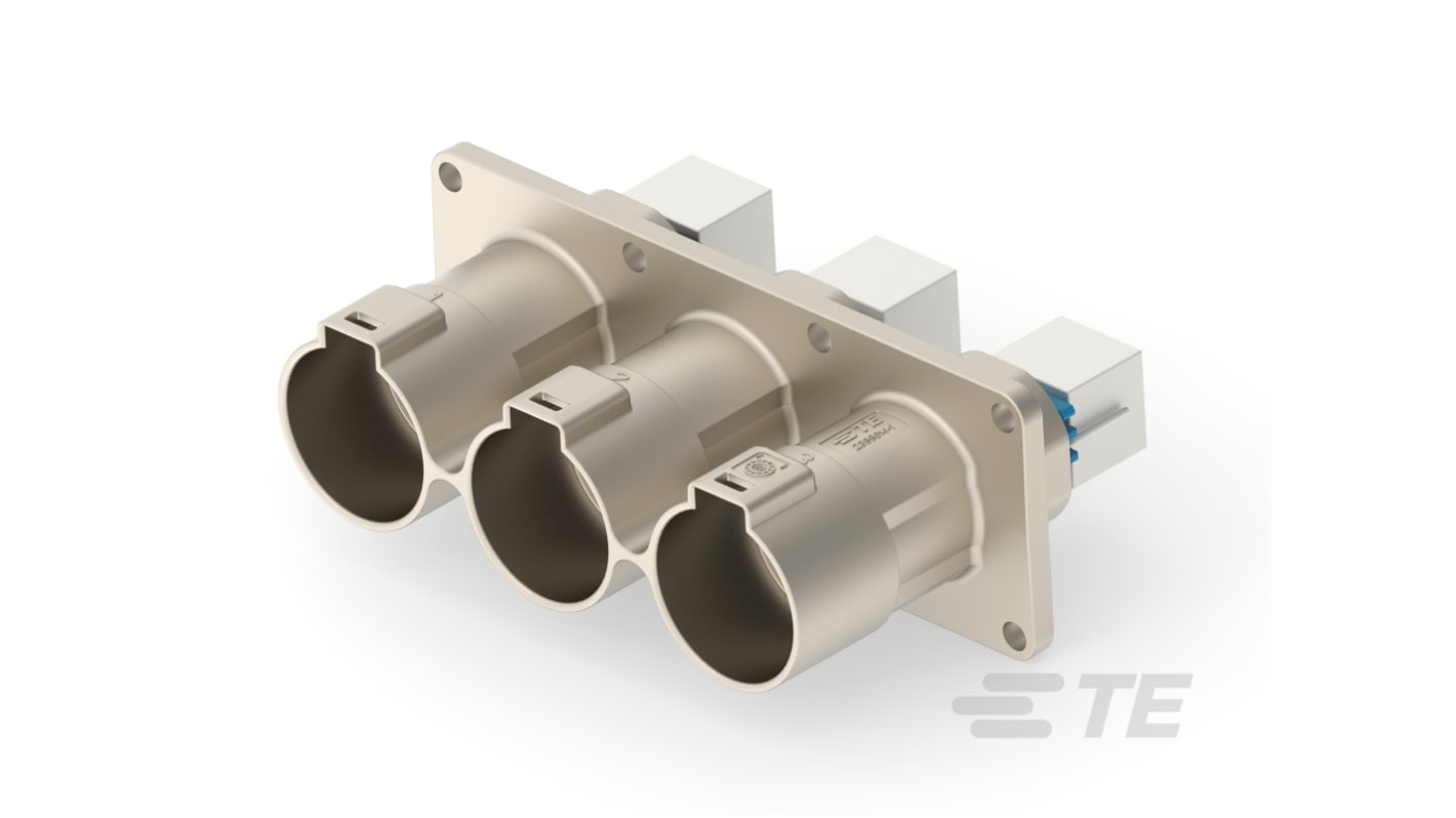 TE Connectivity PowerTube 1400 Series Straight Panel Mount PCB Connector, 3 Contact(s), 47mm Pitch, 1 Row(s)