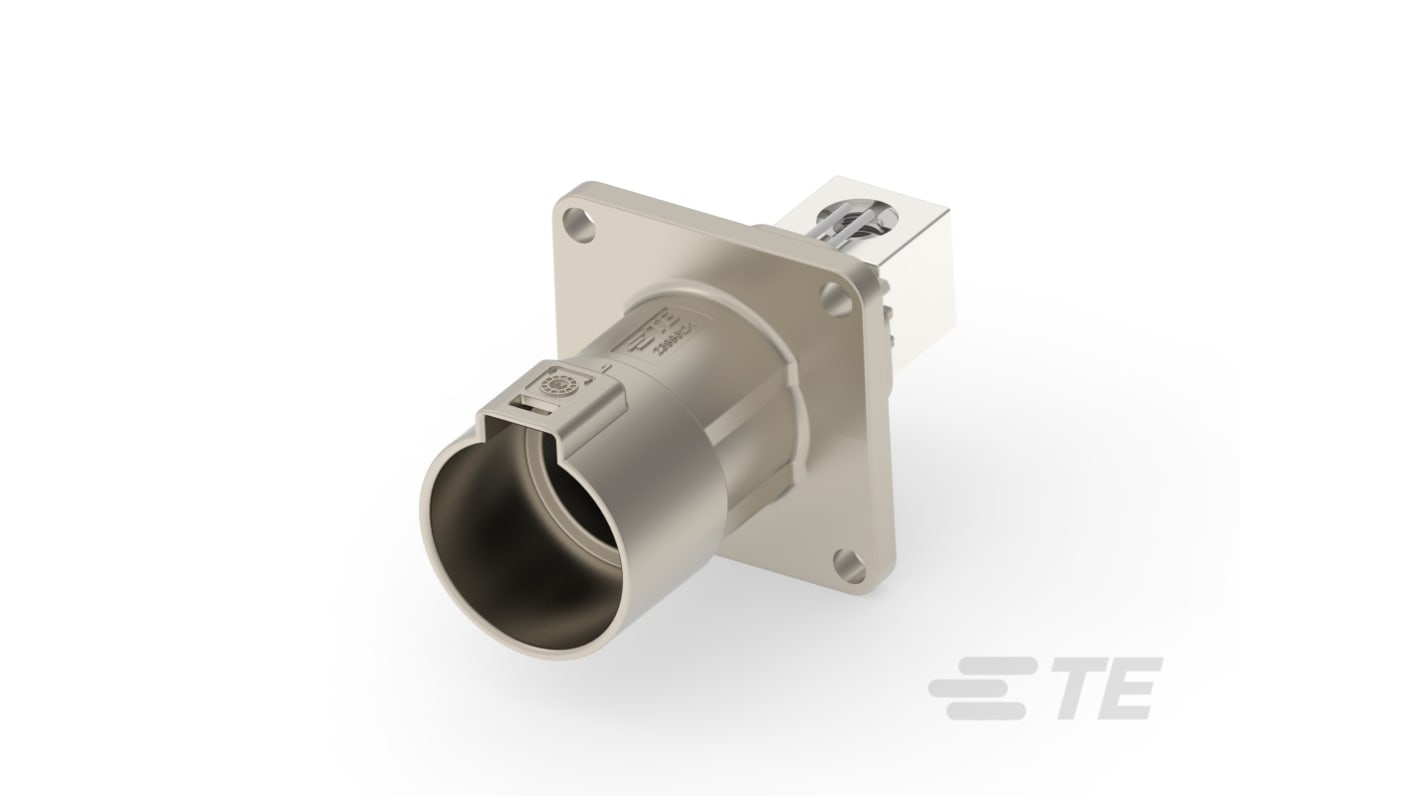 TE Connectivity PowerTube 1400 Series Straight Panel Mount PCB Connector, 1 Contact(s), 1 Row(s)