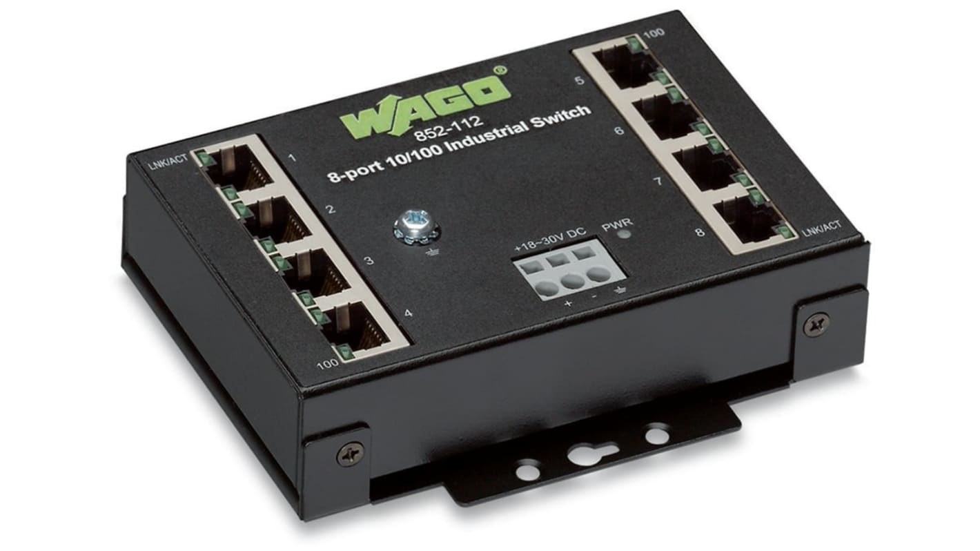 Wago WAGO 852-112, Managed Switch 8 Port Network Switch