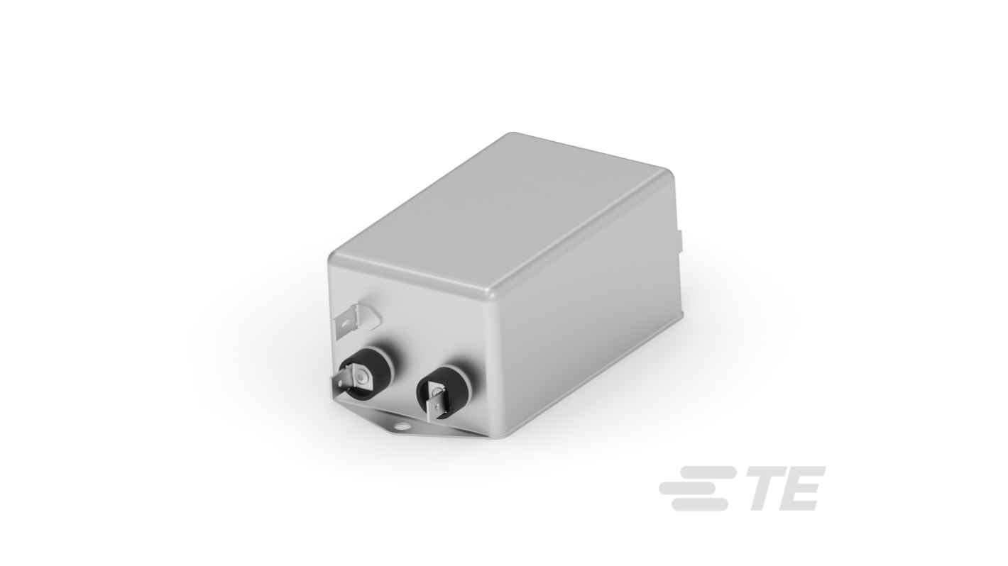 TE Connectivity, Corcom EMC 20A 250 V ac 50/60Hz, Flange Mount RFI Filter, Fast-On, Single Phase