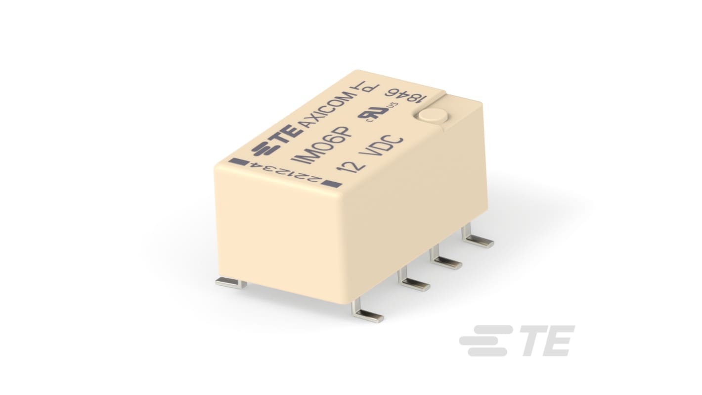 TE Connectivity Axicom IM Signalrelais SMD Printrelais, 12V dc Spule, 2-poliger Wechsler, 0.4A