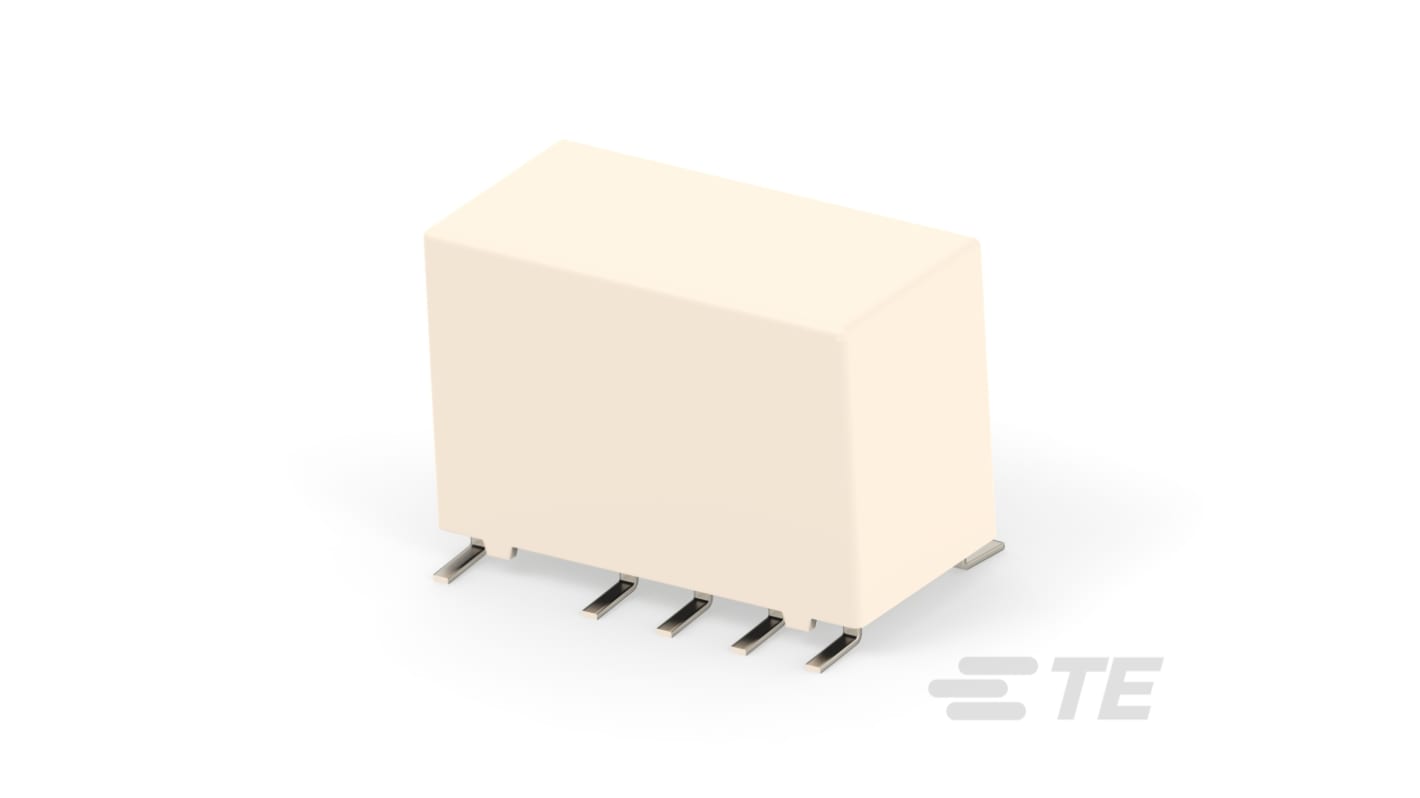 Relè di segnale TE Connectivity, DPDT, 0.4A, bobina 12V cc, SMD