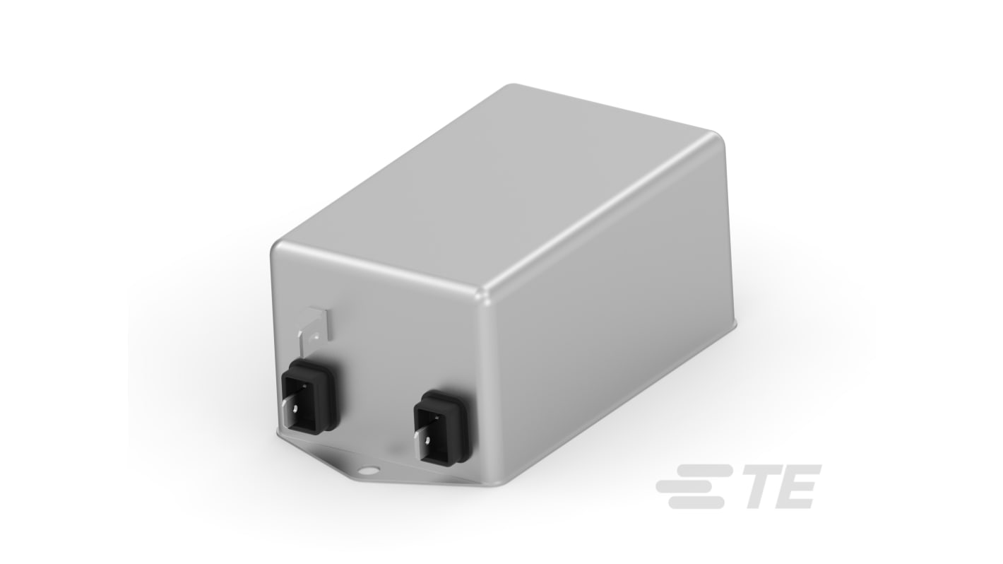 TE Connectivity, Corcom HT 10A 250 V 50/60Hz, Flange Mount RFI Filter, Fast-On, Single Phase