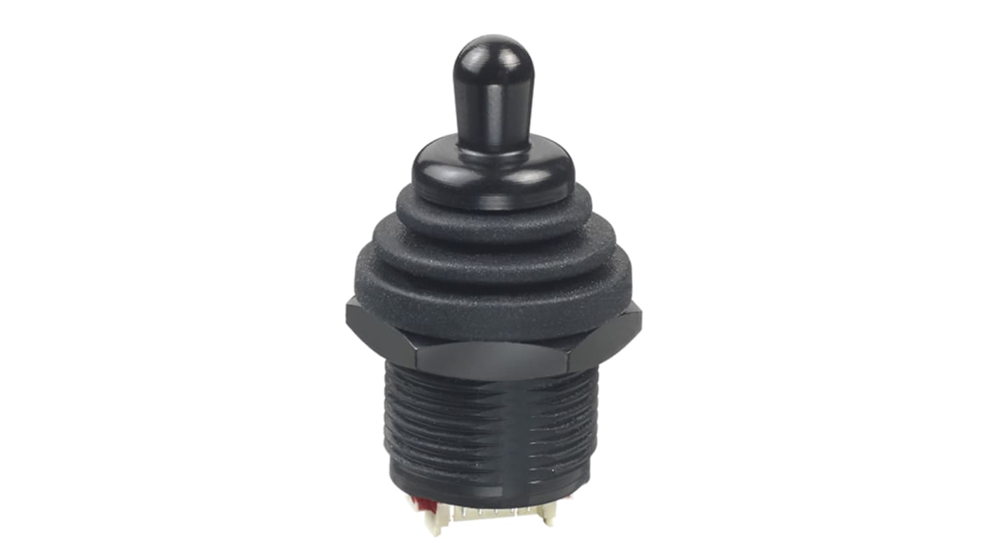 APEM NV Joystick, 5-Achsen Tastend, 12V dc, IP69 Griff Typ Knopf