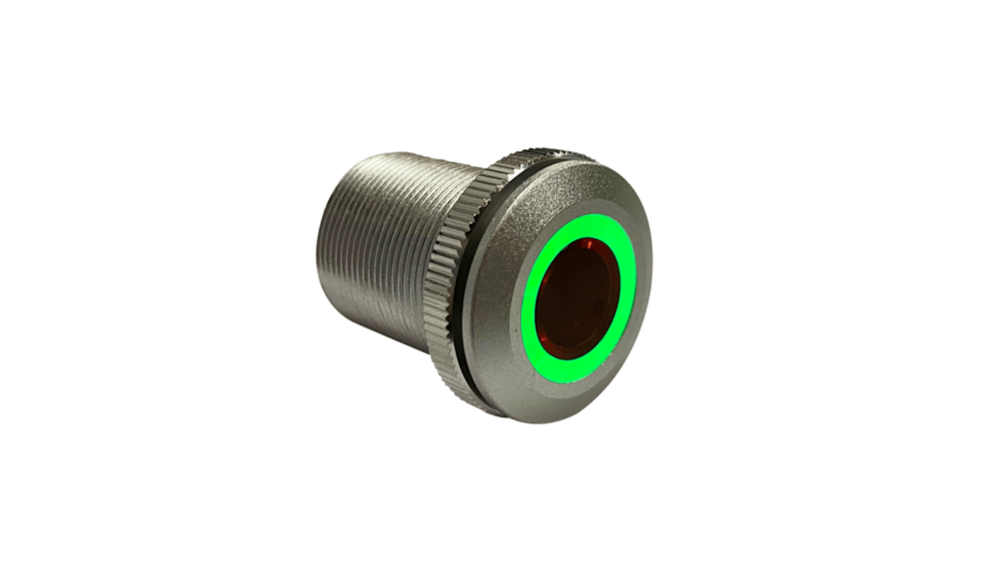 Lascar Contactless Switch Series Infrared Proximity Switch, Panel Mount, Red/Green LED, 9.6 → 24V, IP67