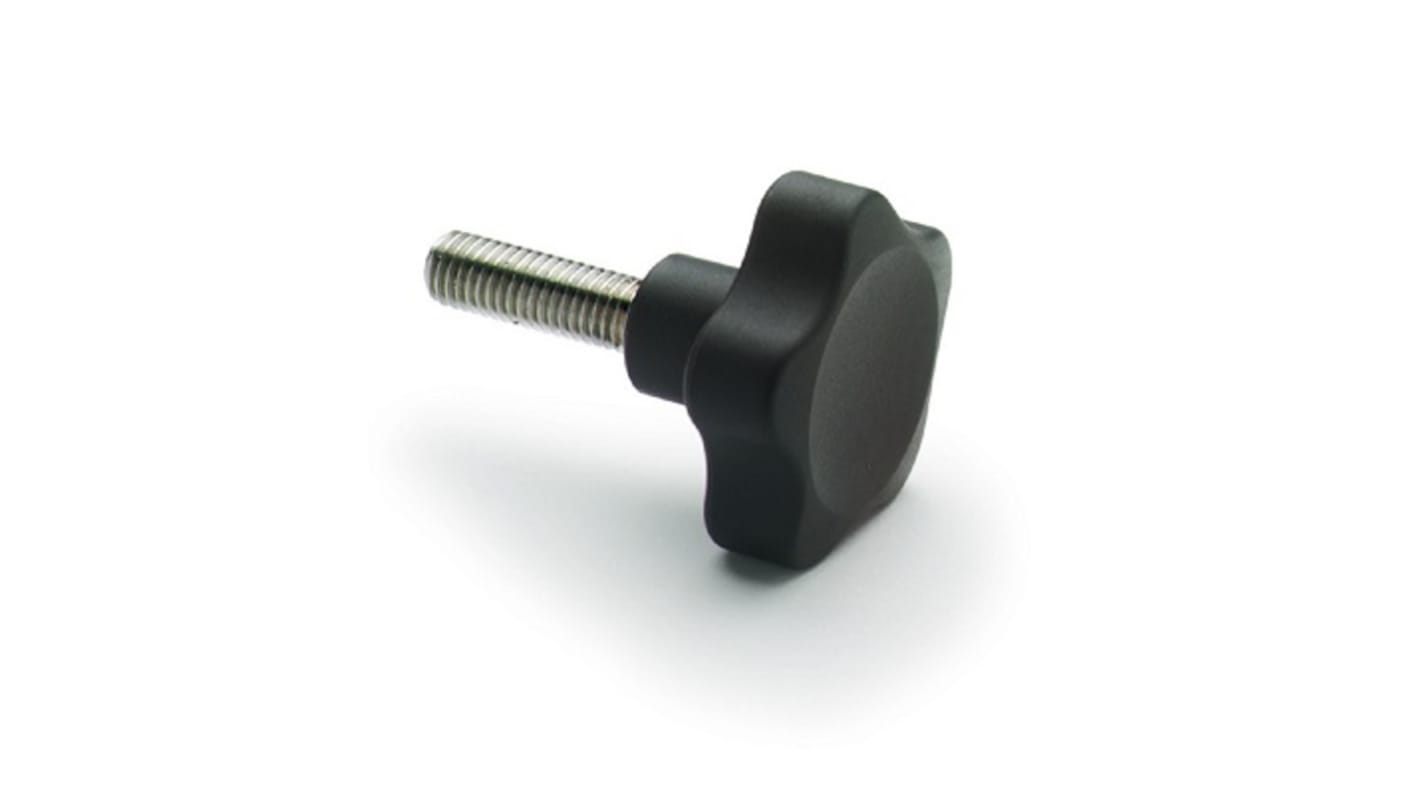 Elesa 166595 Black Glass Fibre Reinforced Polyamide Clamping Knob, M12
