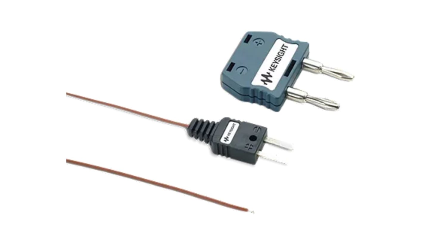 Keysight Technologies U1 Metall Thermoelement-Steckverbinder Typ J, Ø 1mm x 19mm -20°C → +55°C