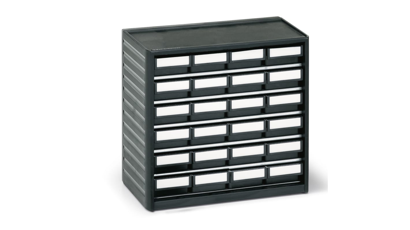 291-4ESD | Treston 24 Drawer Storage Unit, PP, 290mm x 310mm x 180mm ...