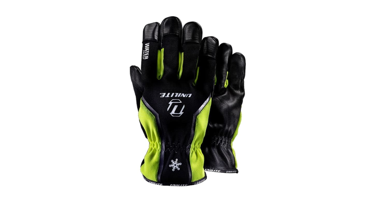 UG-TW1 Black Polyester Cold Resistant Waterproof Gloves, Size 7, S, Hipora Coating