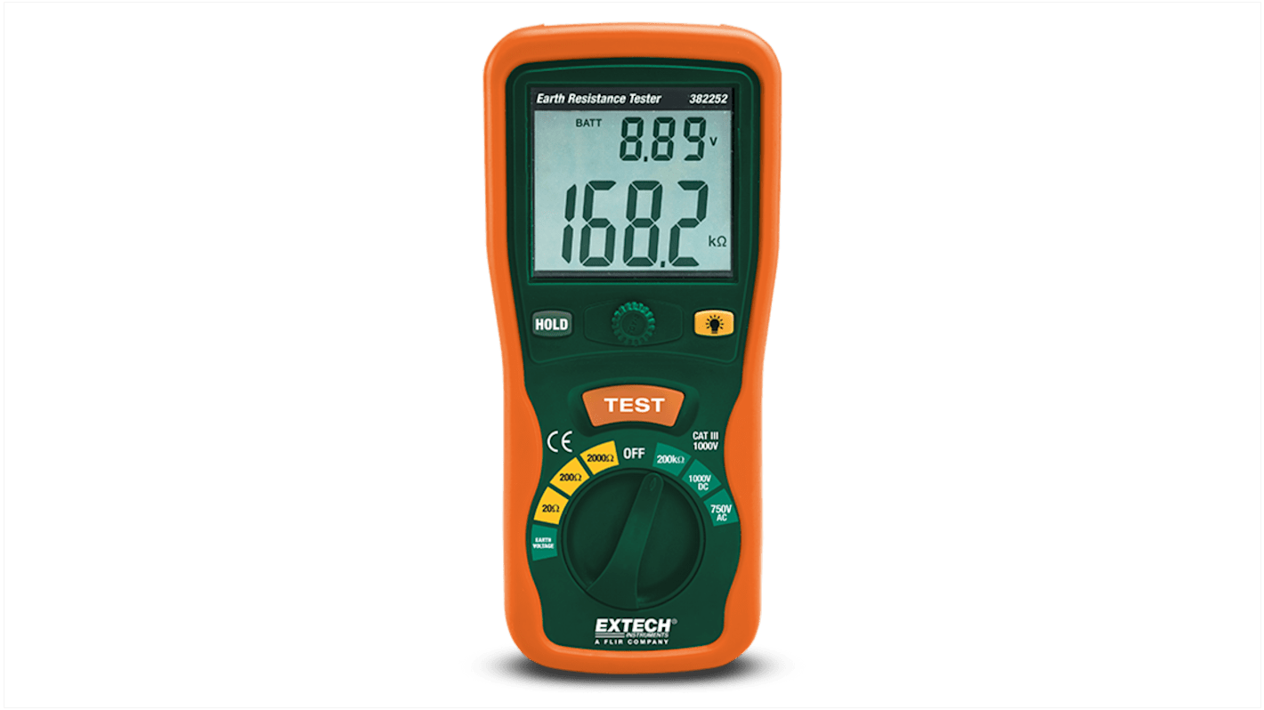 Extech 382252 Jordmodstandsmåler sæt, CAT III-1000V