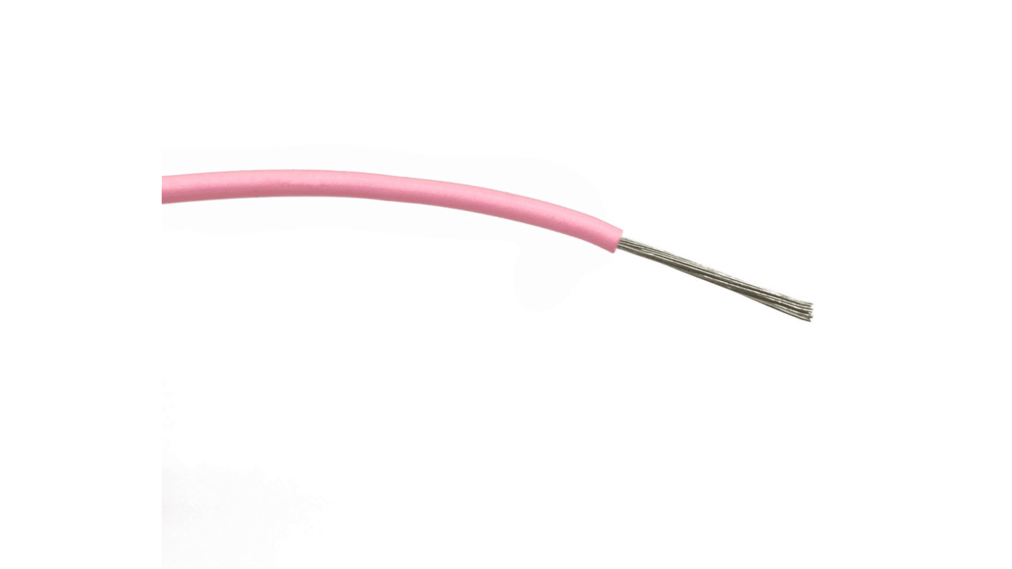 RS PRO Einzeladerleitung 1 mm² 100m Rosa PVC isoliert Ø 2.55mm 32/0,2 mm Litzen