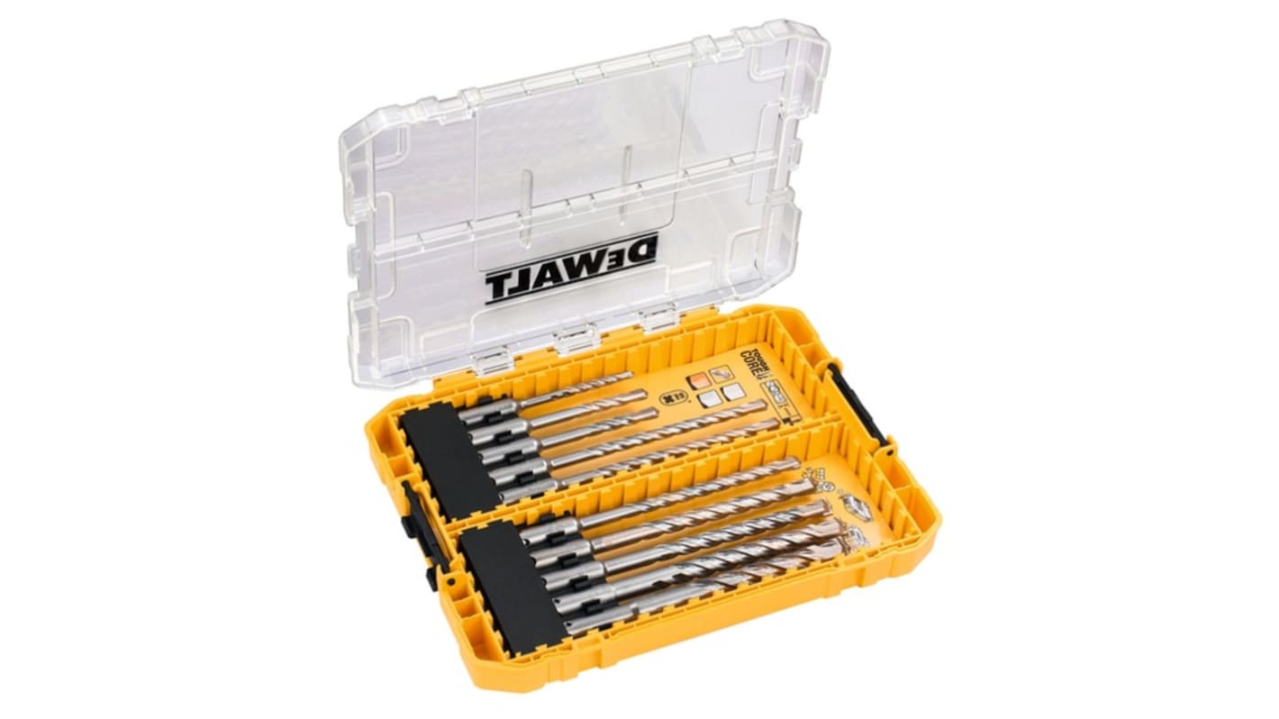 DT70753QZ DeWALT 10Piece SDS Drill Bit Set for Masonry, 12mm Max
