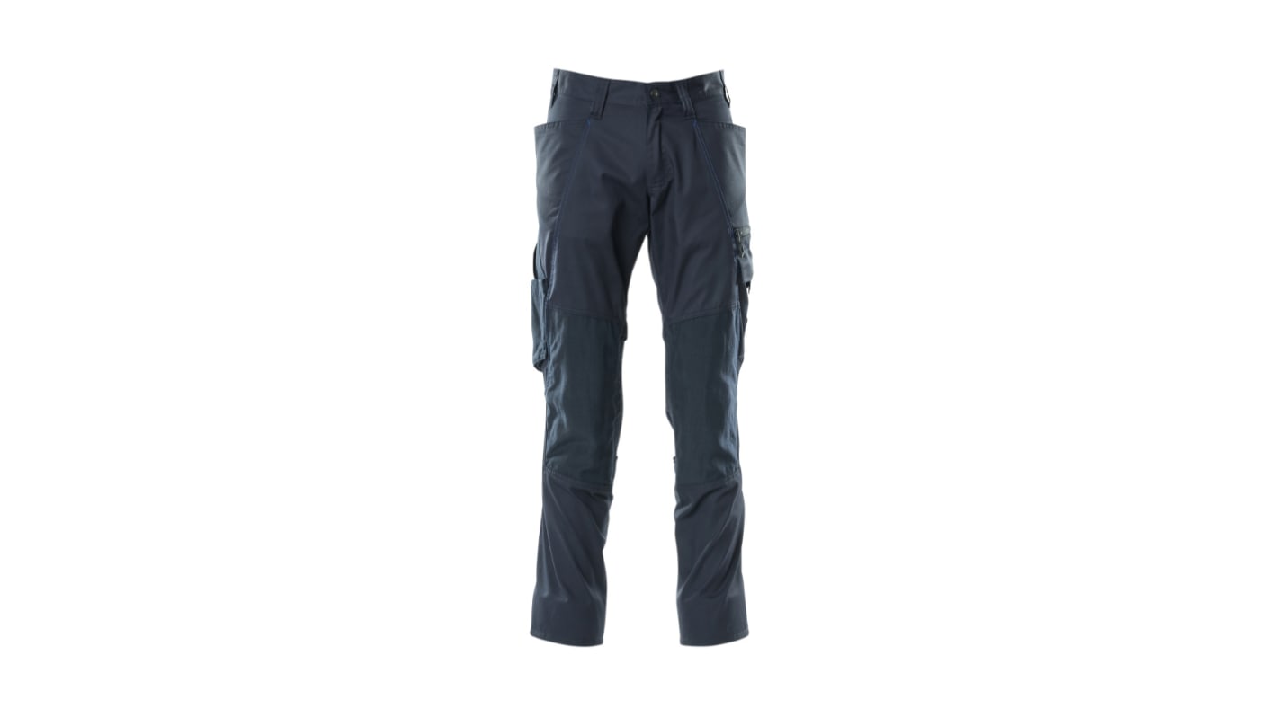 Mascot Workwear 18379-230 Dark Navy Cotton, Polyester Lightweight Trousers 33in, 83cm Waist