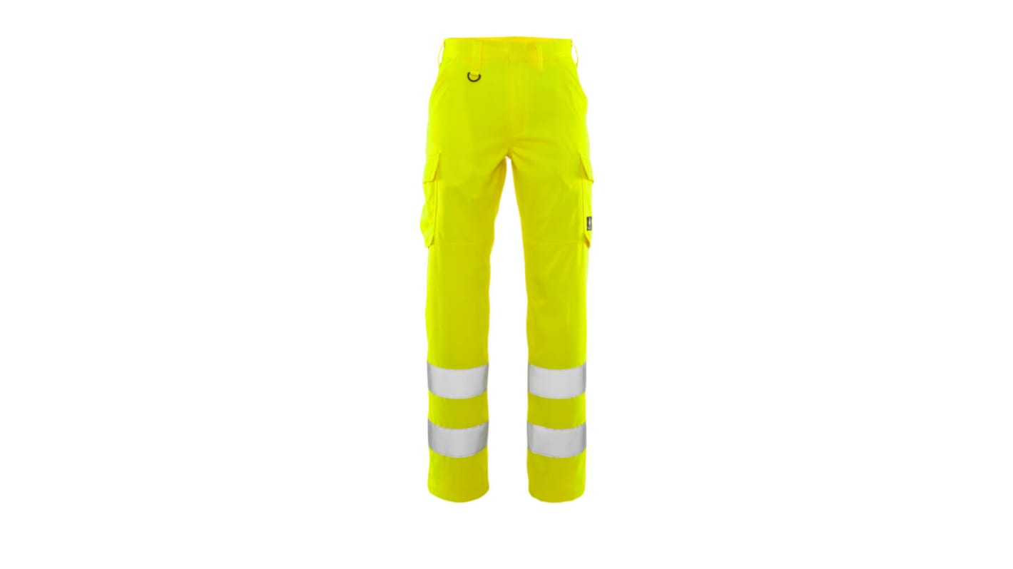 Mascot Workwear 20859-236 Yellow Cotton, Polyester Durable, Lightweight Hi Vis Trousers 39in, 98cm Waist