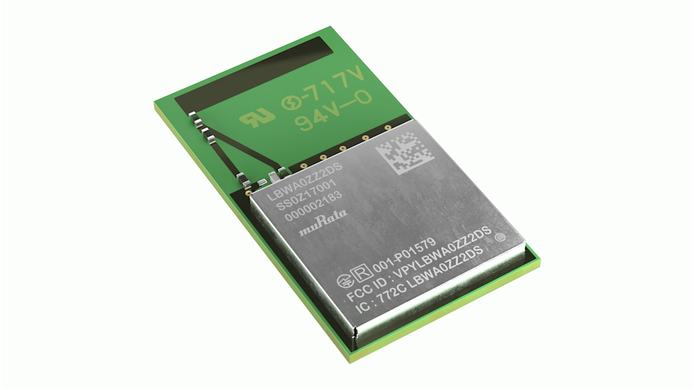 Modulo WiFi Murata Power Solutions LBWA0ZZ2DS-688, 3 → 3.6V, 25.0 x 14.0 x 2.4mm