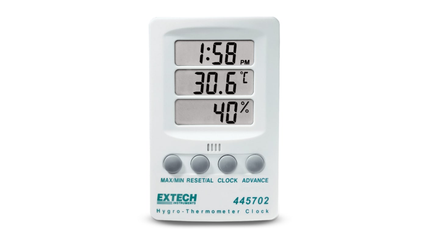 Termohigrómetro de mano Extech, humedad máx. 85%HR, temperatura máx. +60°C