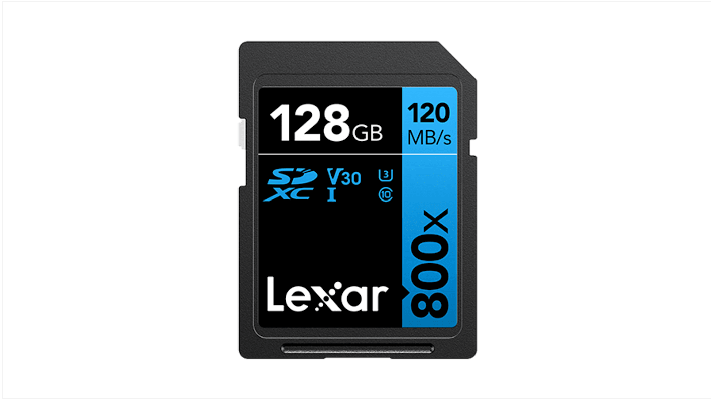 LSD0800128G-BNNNG | Lexar 128 GB Industrial SDHC SD Card, UHS-I | RS