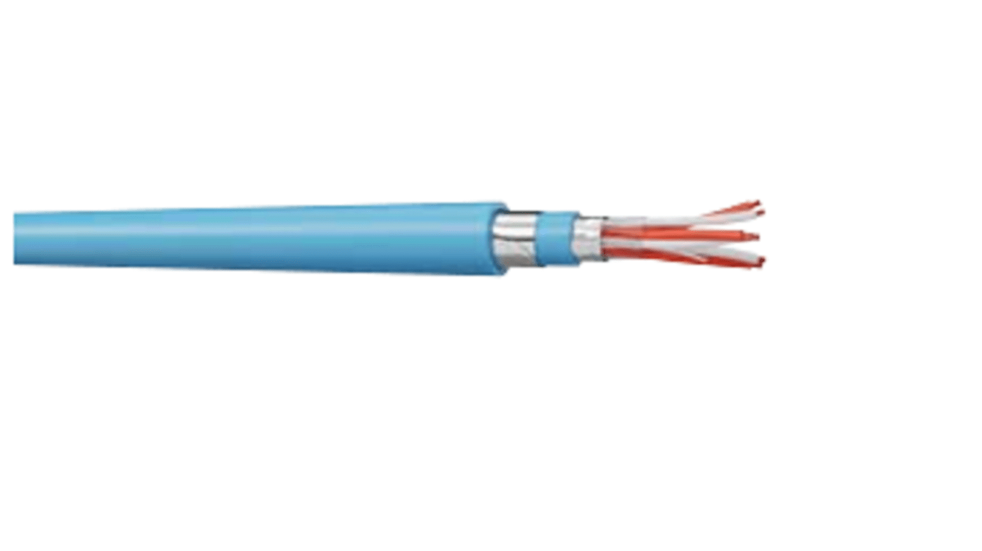 Cable de control apantallado AXINDUS INSTRUM de 3 núcleos, 0,9 mm, long. 100m, funda de PVC