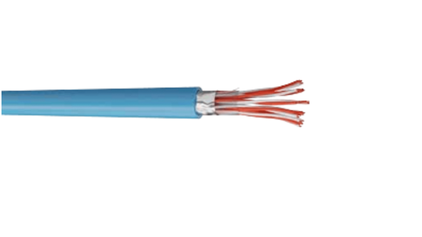 Cable de control apantallado AXINDUS INSTRUM de 7 núcleos, 0,9 mm, long. 100m, funda de PVC