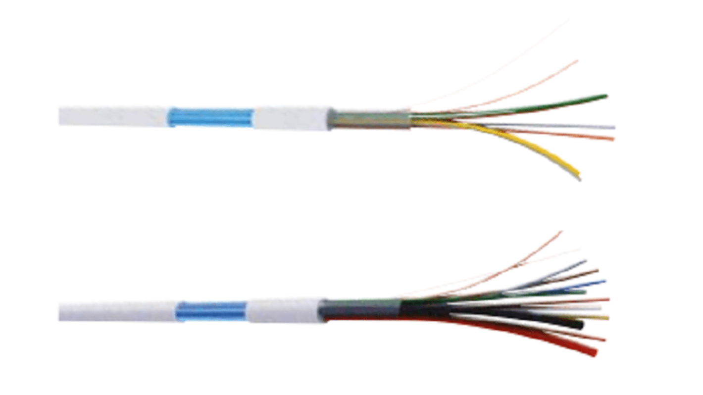 CAE Groupe 22 Steuerkabel, 22-adrig x 0,22 mm² Weiß, 100m