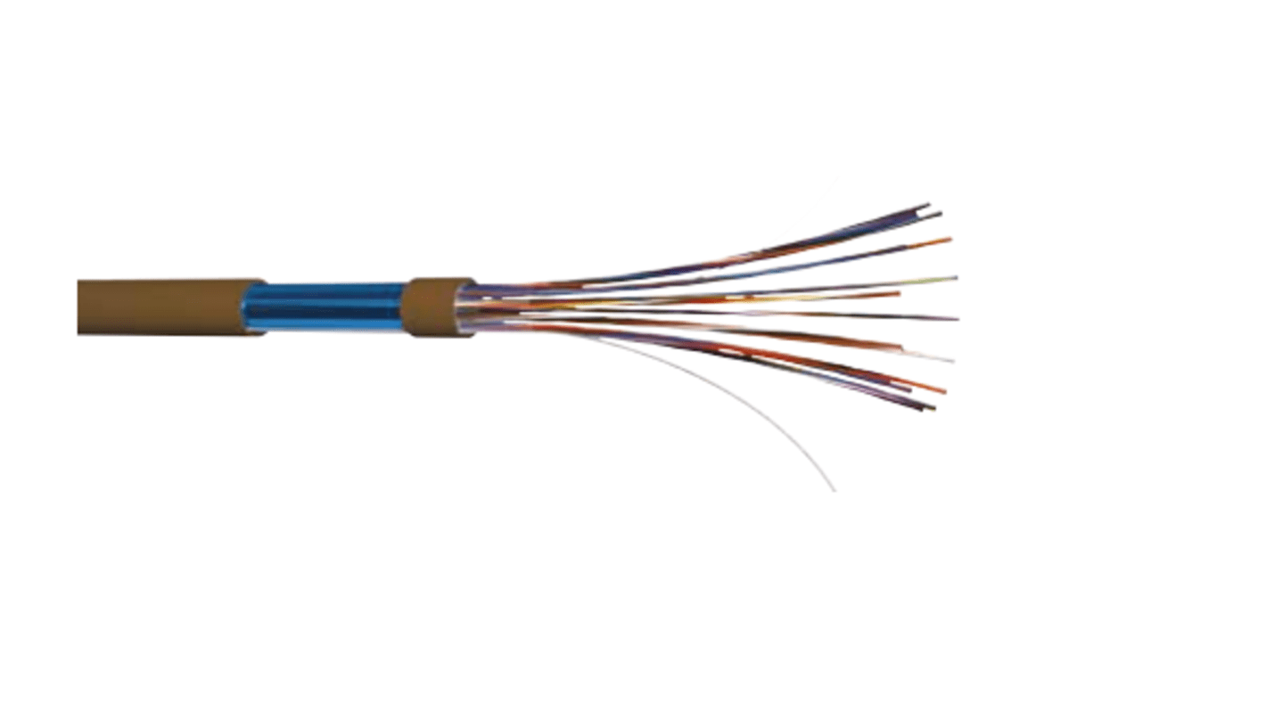 CAE Groupe 14 Core Telephone Cable, Brown Sheath