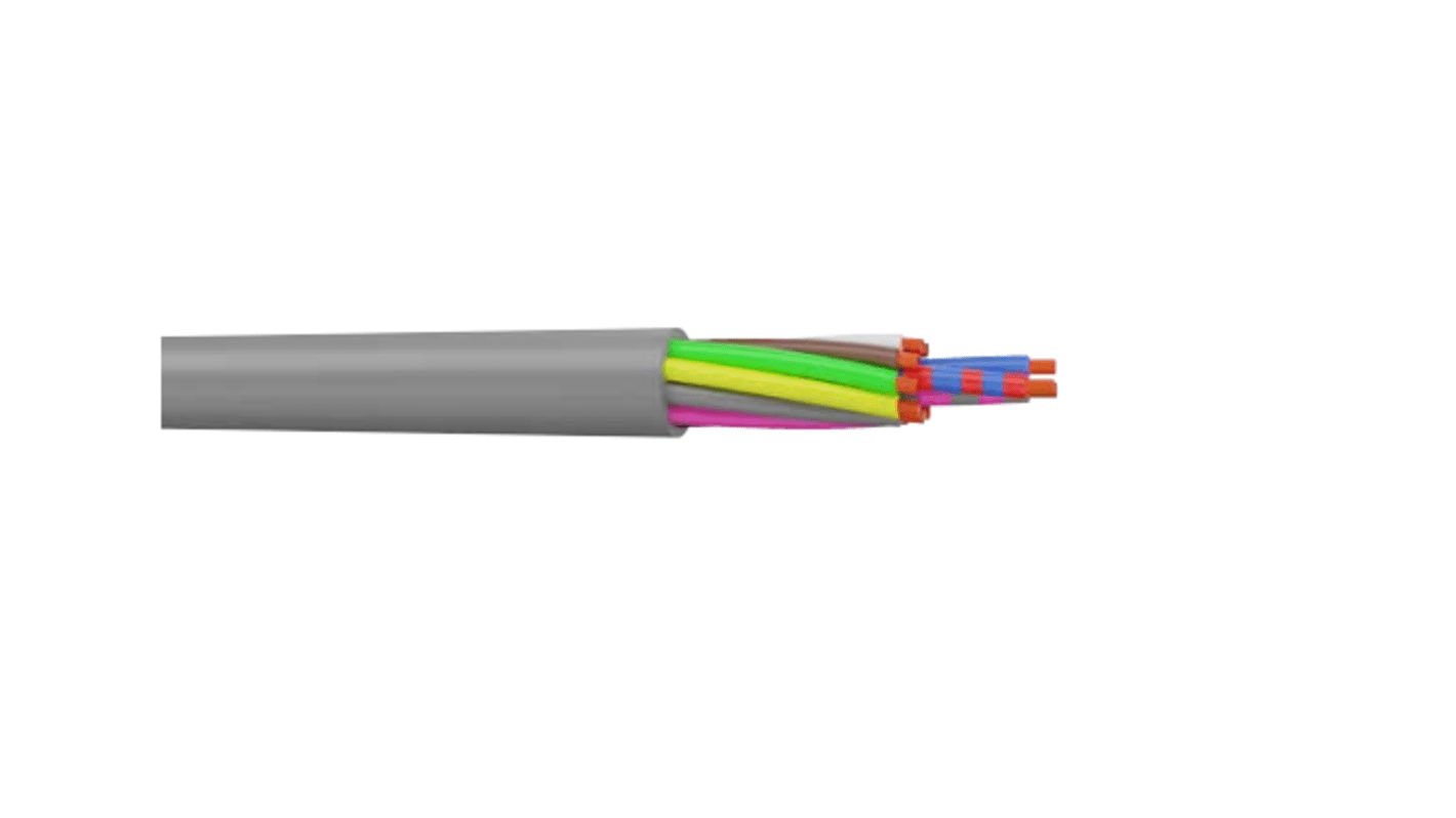 Cable de control CAE Groupe HIFLEX-Y de 7 núcleos, 0,25 mm², long. 100m, funda de PVC