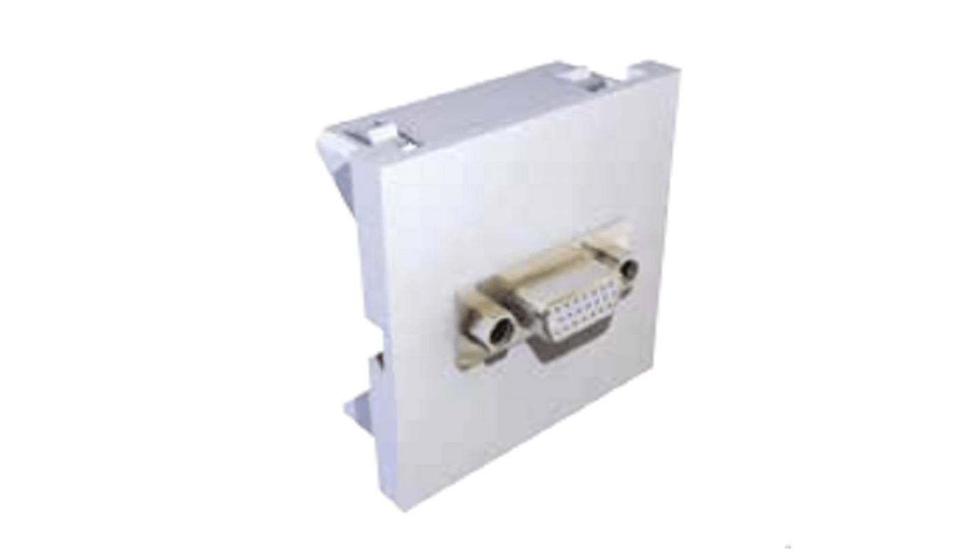 S2Ceb-Groupe Cae 45 x 45 mm 3 Way Female, Male (1) Audio, (1) HDMI, (1) VGA Audio & Video Faceplate