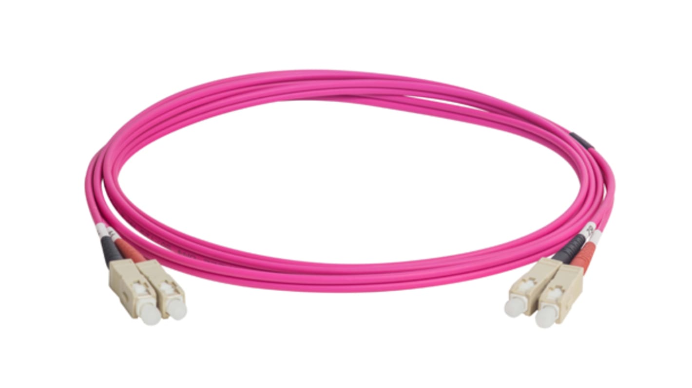 CAE Multimedia Connect LWL-Kabel 1m Duplex Gelb 50μm