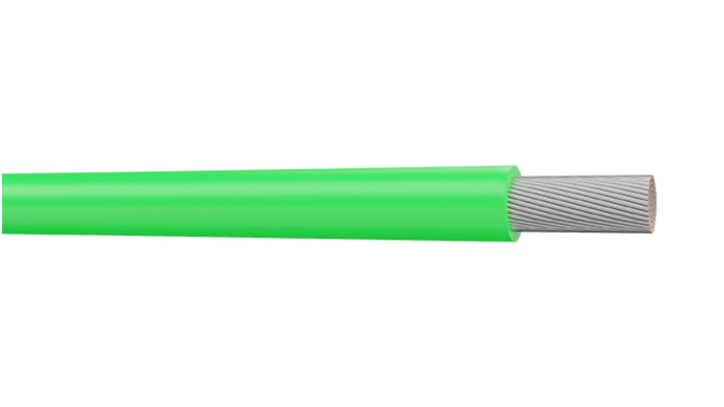 AXINDUS KZ Series Green 0.34 mm² PTFE Equipment Wire, 22 AWG, 250m, PTFE Insulation