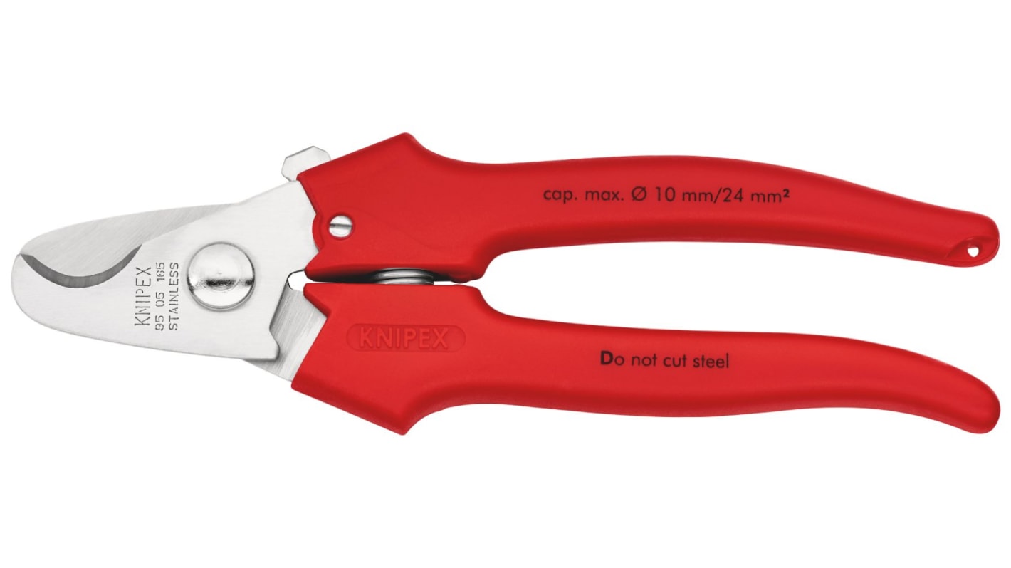 Tagliacavi Knipex in Acciaio speciale per utensili di qualità, L. 165 mm