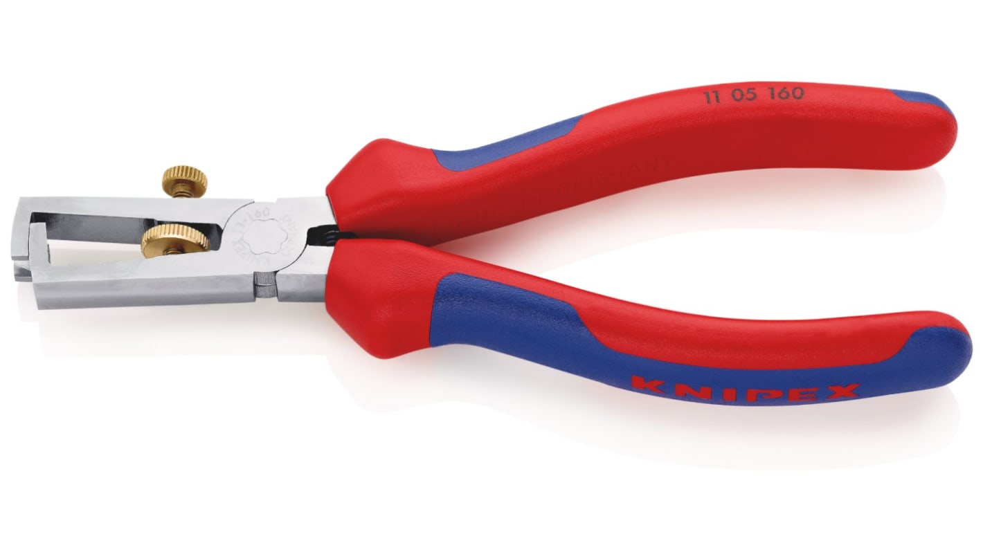 Knipex Wire Stripper, 10 mm² Min, 0.1 mm² Max, 160 mm Overall