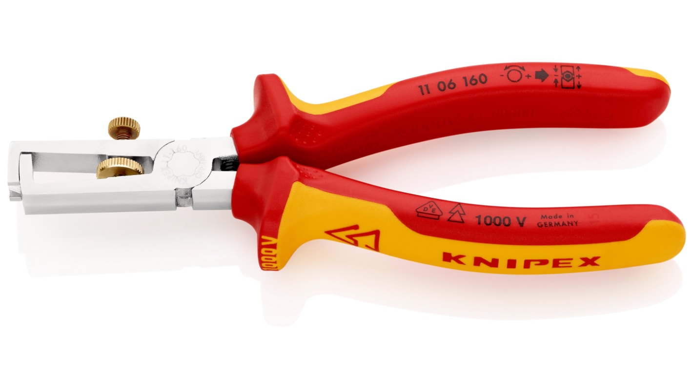 Pelacables Knipex para usar con cable Varios núcleos, un solo núcleo de 0.1 → 10mm²