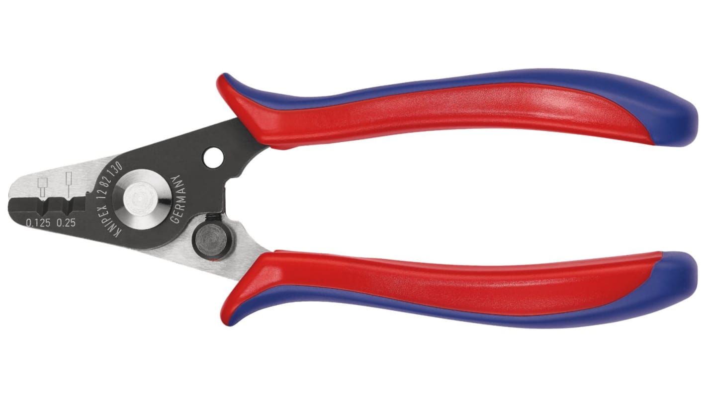 Knipex Stripping Pliers, 0.125mm Min, 0.25mm Max, 178 mm Overall