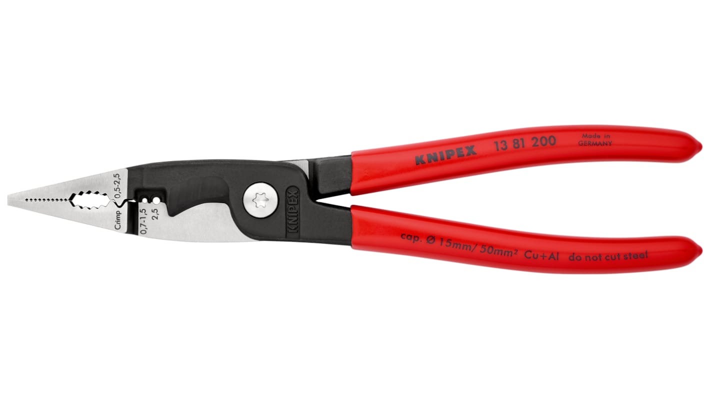 Pince multifonctions Knipex 13 81 200, L. (hors tout) 200 mm, 1 pièce(s)