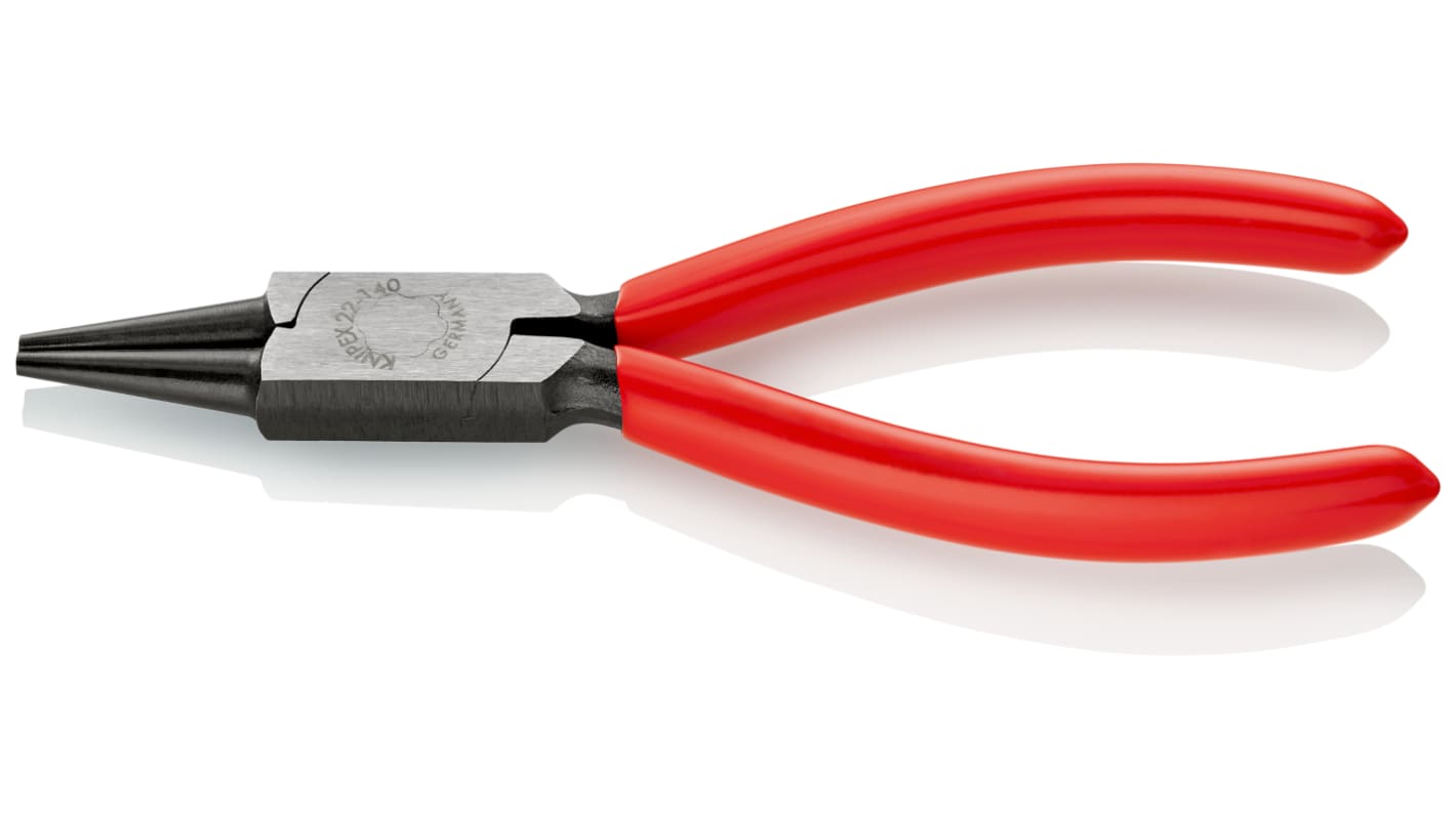 Pinze a becchi tondi Knipex in Acciaio speciale per utensili di qualità, lungh. 140 mm