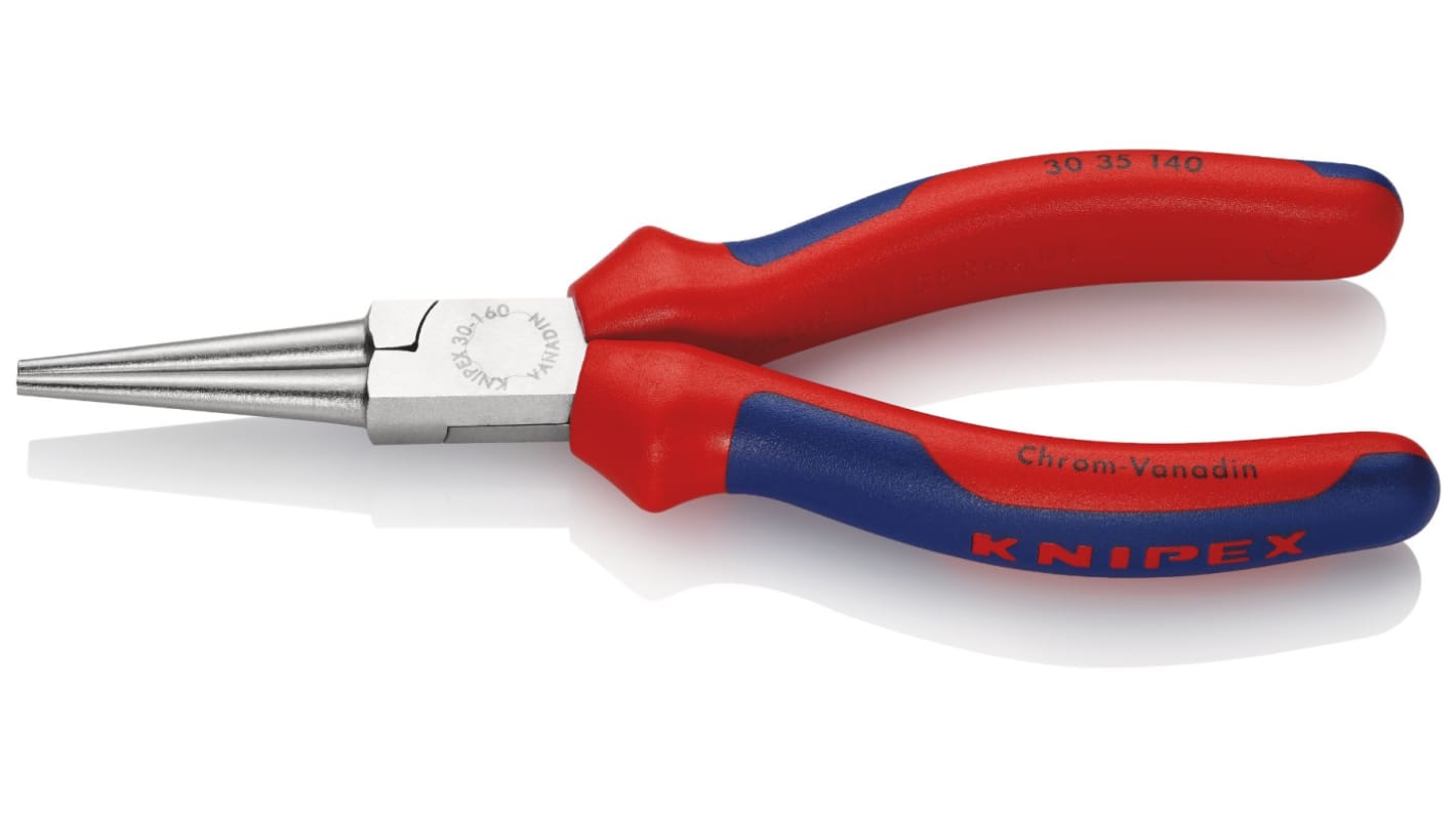 30 35 140 Knipex Long Nose Pliers, 150 mm Overall, Straight Tip, 37